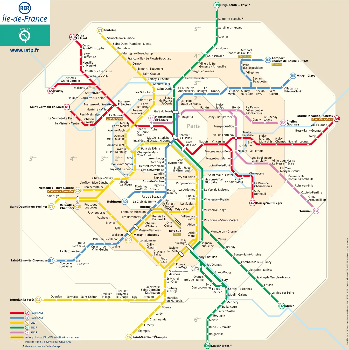 horario tren paris - Cómo funciona el RER en París