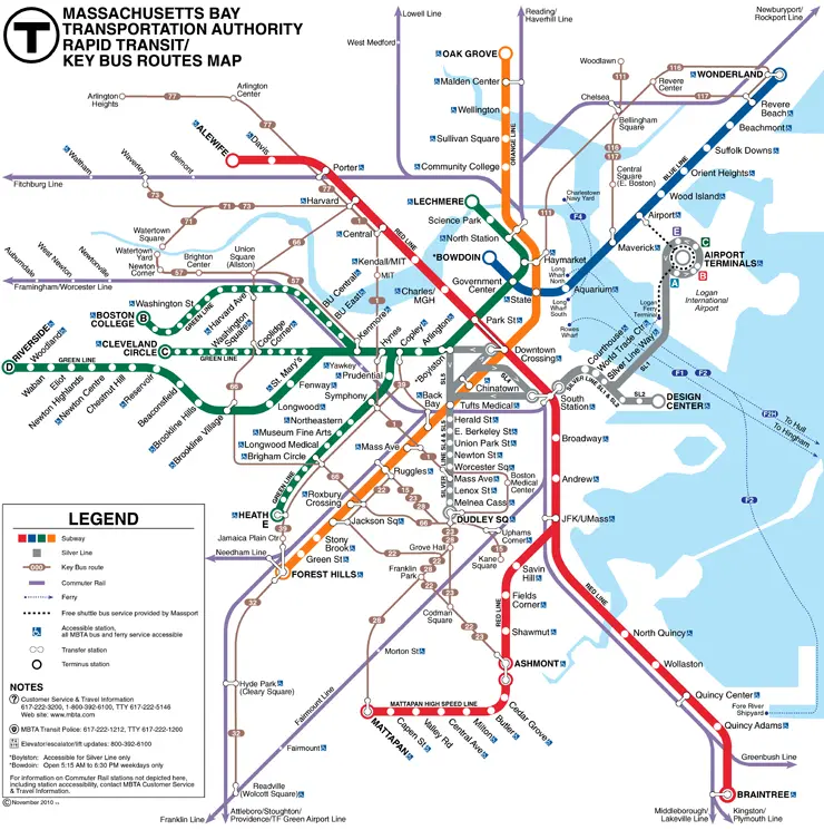 horario del tren azul en boston - Cómo funciona el transporte público en Boston