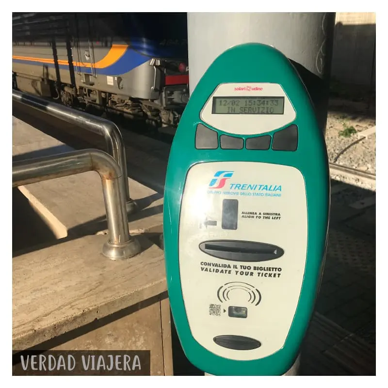 Hay que validar los billetes de tren en Italia - Cómo hacer check in en Trenitalia hay que validar los billetes de tren en italia - Cómo hacer check in en Trenitalia