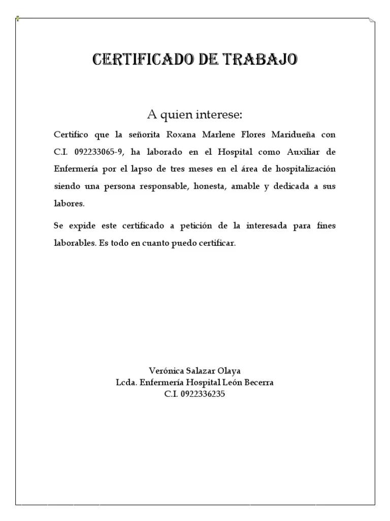 donde busco certificacion de trabajo de hosoital ferroviario central - Cómo hago para descargar un certificado laboral