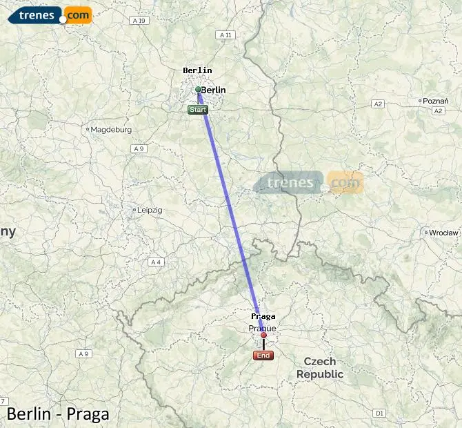 tren de berlin a praga - Cómo ir de Berlín a Republica Checa