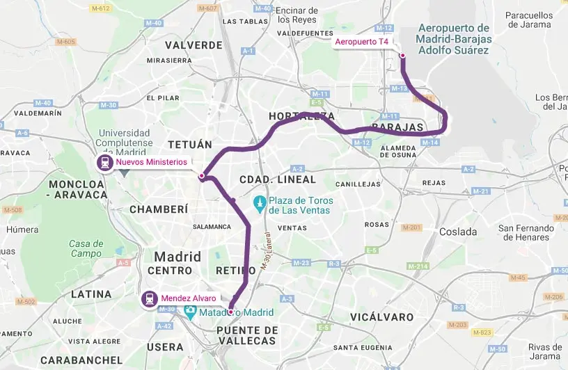 distancia aeropuerto madrid a estacion de tren - Cómo llegar a la Estación de Atocha desde el aeropuerto
