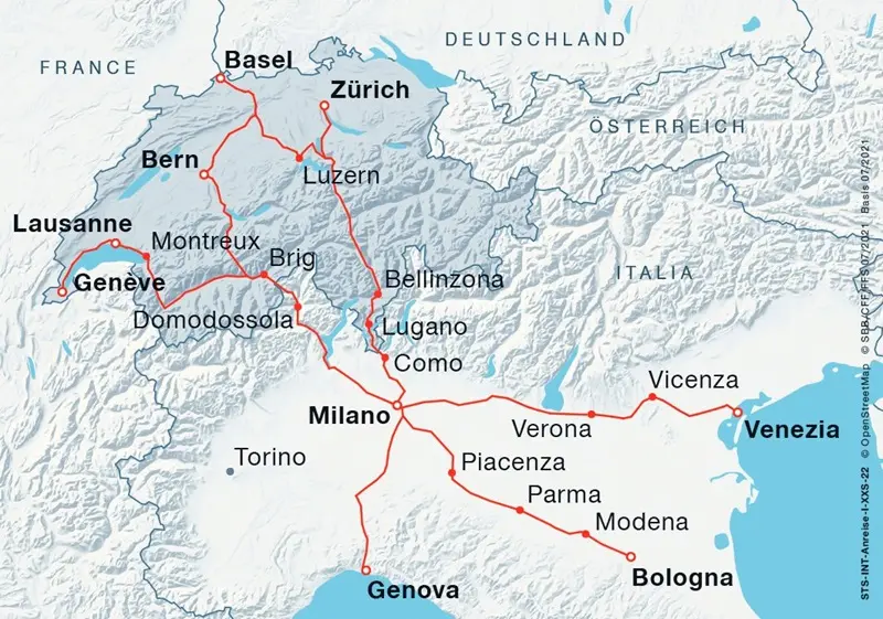 tren venecia zurich - Cómo llegar a Venecia desde Zúrich