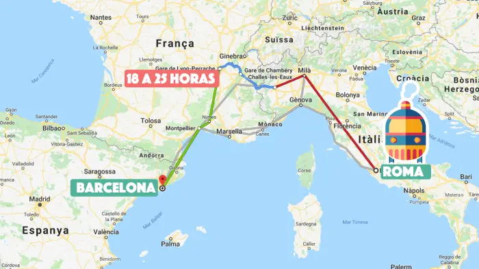 paris roma tren o avion - Cómo moverse de París a Italia