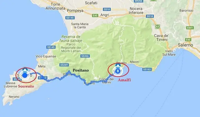 tren de sorrento a salerno - Cómo moverse de Salerno a Amalfi