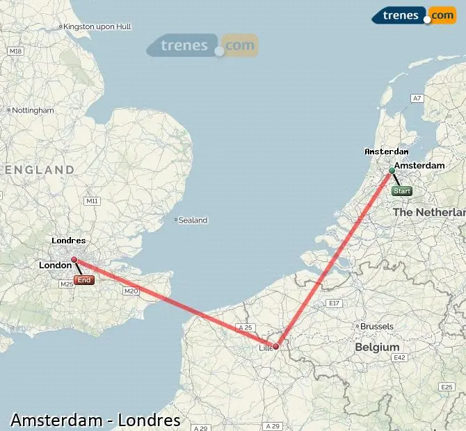 El tren de Londres a Ámsterdam: la mejor forma de viajar entre dos ciudades icónicas - Cómo se cruza de Amsterdam a Londres tren londres amsterdam - Cómo se cruza de Amsterdam a Londres