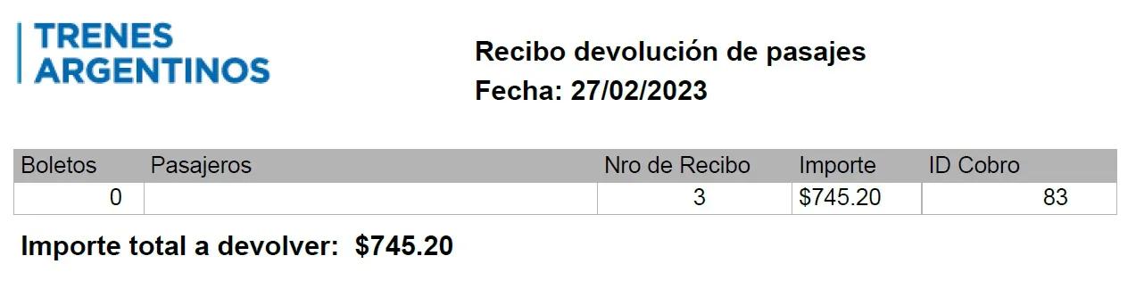 devolcion de pasajes ferrocarril - Cómo se devuelven los trenes