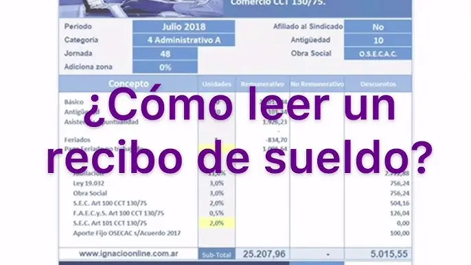 Cómo entender mi recibo de sueldo ferroviario - Cómo se lee un recibo de sueldo como.entender mi recibo de.sueldo ferroviario - Cómo se lee un recibo de sueldo