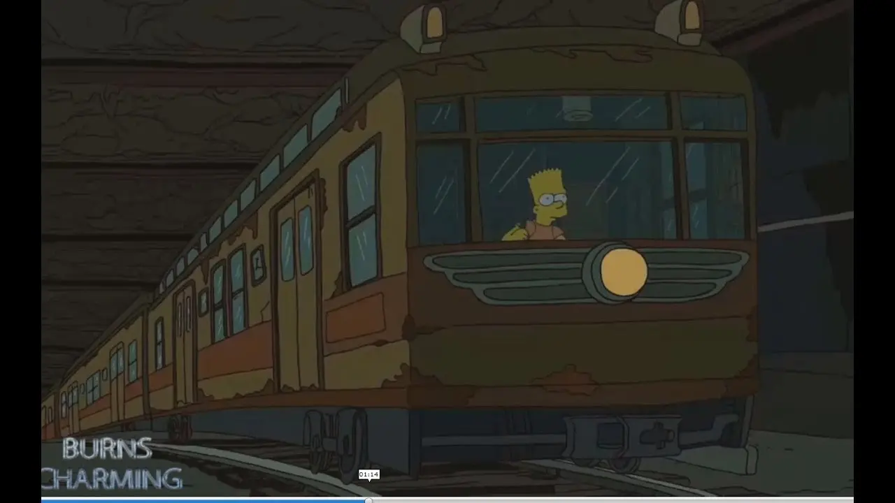 simpson tren - Cómo se llama el que maneja el autobús en Los Simpson