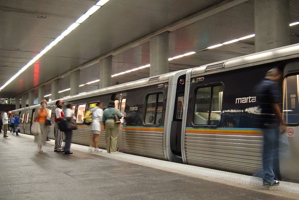 marta tren atlanta - Cómo se llama la estación de metro de Atlanta
