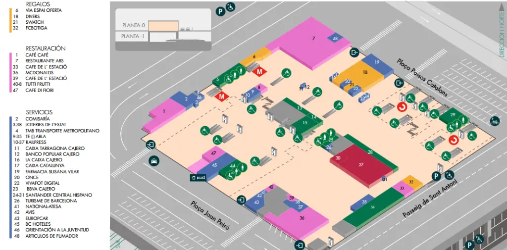 estación de tren barcelona sants mapa - Cómo se llama la zona de la estación de Sants