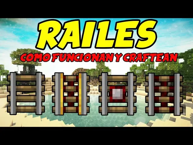 crafteo vias de tren - Cómo se llaman las vías del tren en Minecraft