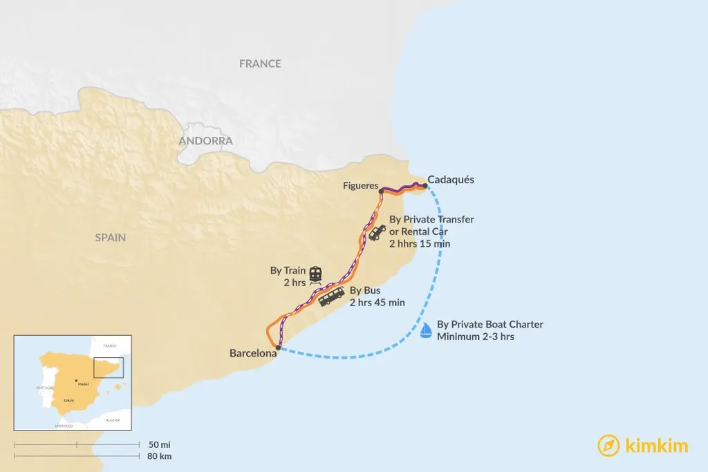 como ir de barcelona a cadaques en tren - Cómo se llega a Cadaqués desde Barcelona