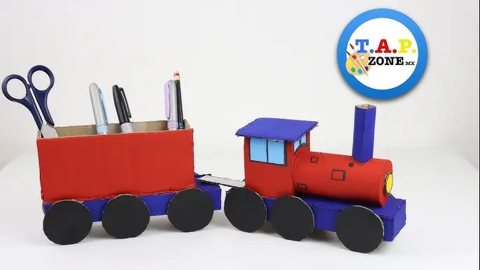 como hacer un tren con cajas de leche - Cómo se puede reciclar las cajas de leche
