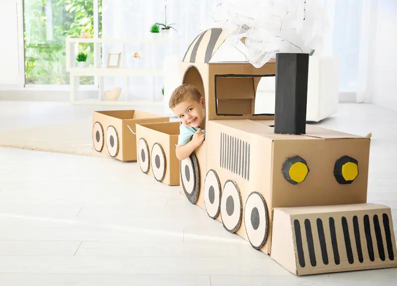 como hacer un tren con cajas de zapatos - Cómo se puede reutilizar la caja de zapatos