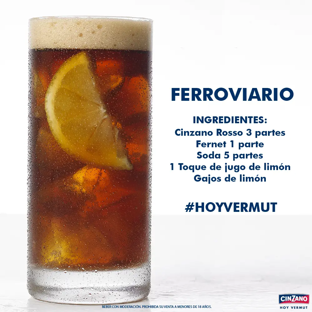 vermut ferroviario - Cómo se puede tomar el Cinzano