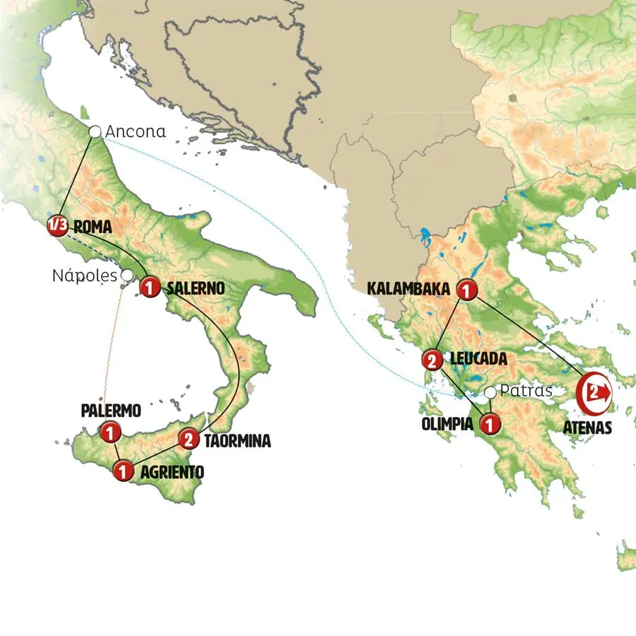 como ir de roma a grecia en tren - Cómo se va de Roma a Grecia