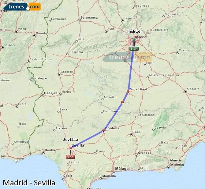 tren de madrid a sevilla - Cómo se viaja de Madrid a Sevilla