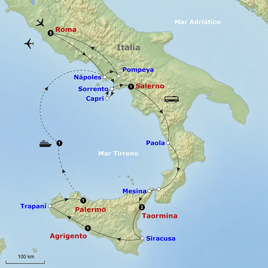 como ir de roma a sicilia en tren - Cómo se viaja de Roma a Sicilia