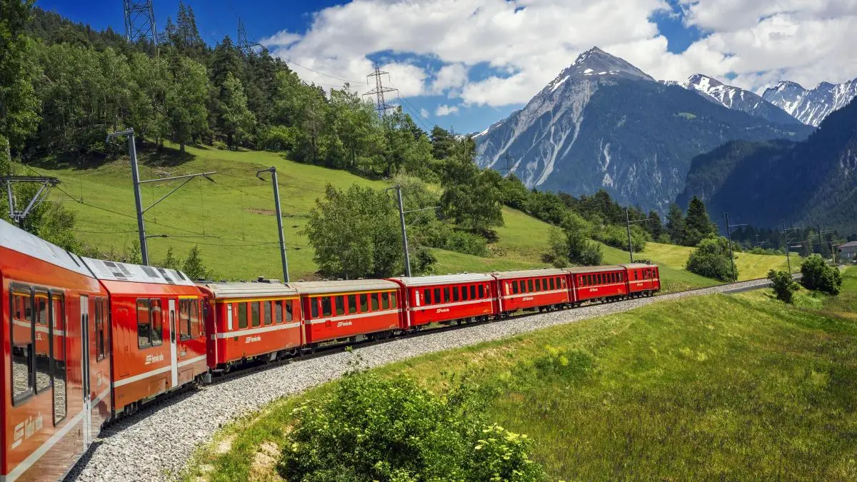 tren alpes suizos - Cuál es el mejor tren panoramico en Suiza