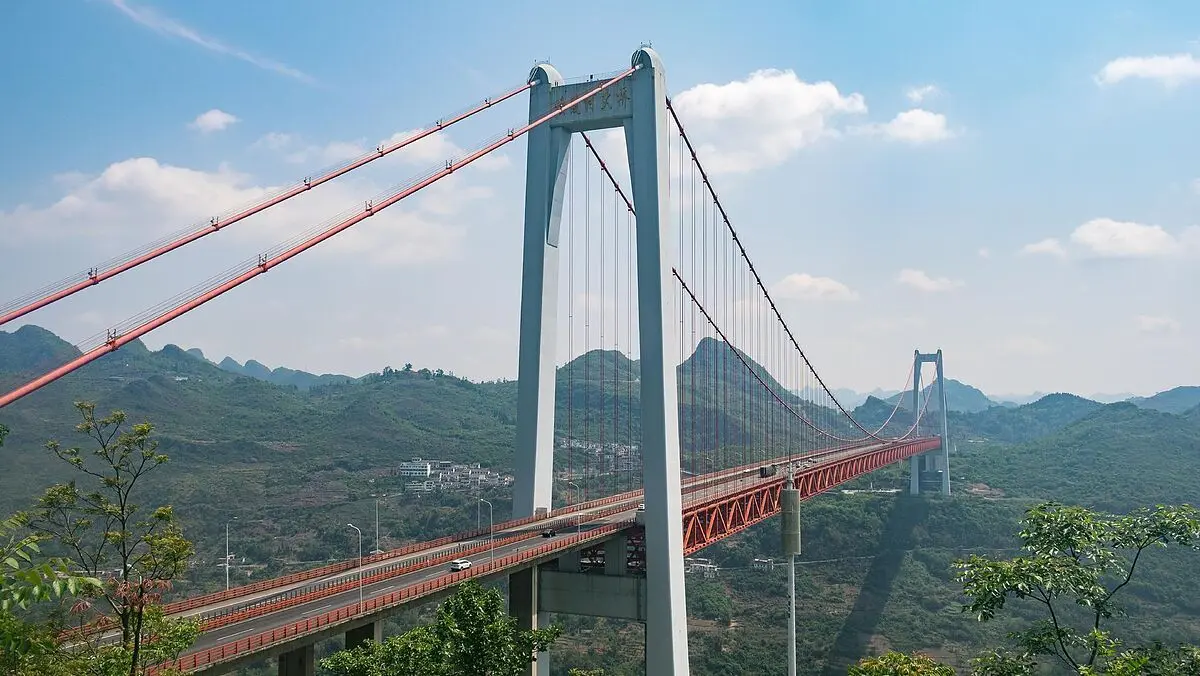 puente ferroviario beipanjiang medidas - Cuál es el puente más largo y alto del mundo