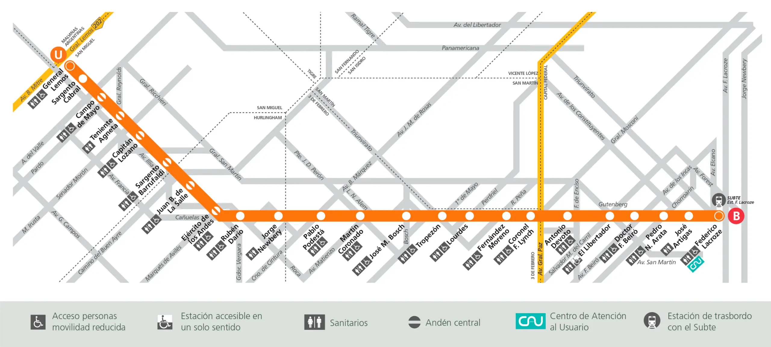 ferrocarril urquiza recorrido - Cuál es el Tren que llega a Chacarita