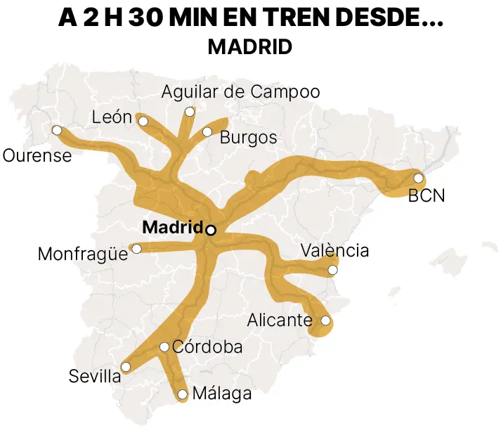 donde ir desde madrid en tren - Cuáles son los países más cerca de Madrid