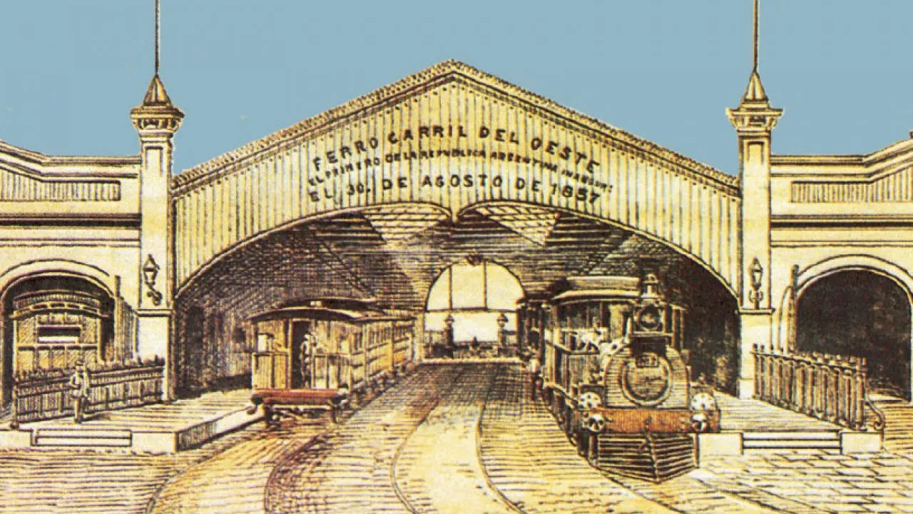 el primer ferrocarril en argentina con el telegrafo - Cuándo se instalo el telégrafo en el ferrocarril