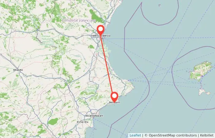 Valencia a Benidorm en tren: una experiencia única en la Costa Blanca - Cuándo se tarda de Valencia a Benidorm valencia a benidorm en tren - Cuándo se tarda de Valencia a Benidorm