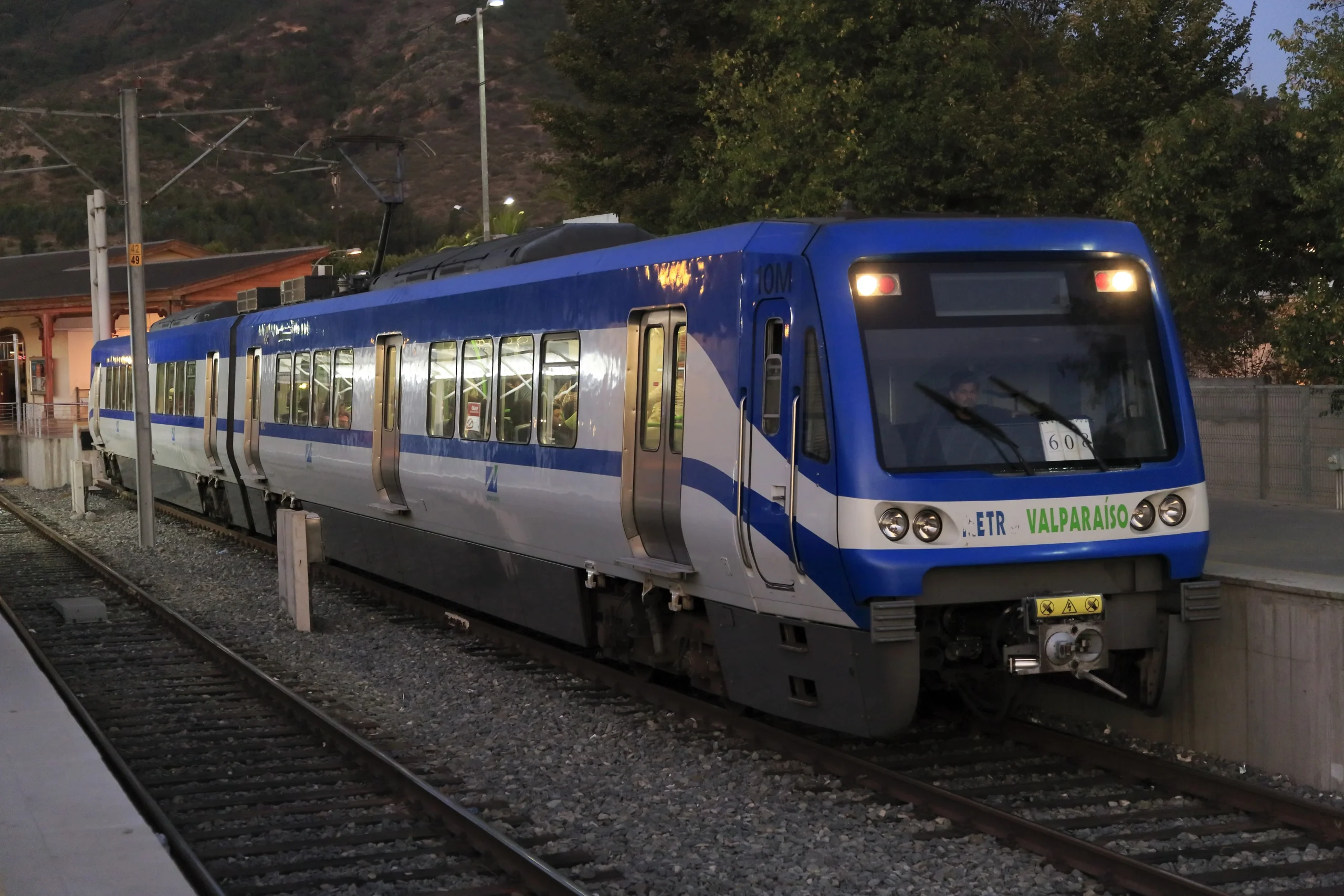 ferrocarril del puerto de valparaiso - Cuántas estaciones tiene el Metro de Valparaíso