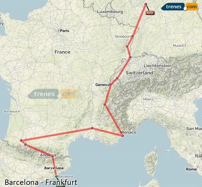 tren barcelona alemania - Cuántas horas son de Barcelona a Alemania en autobús