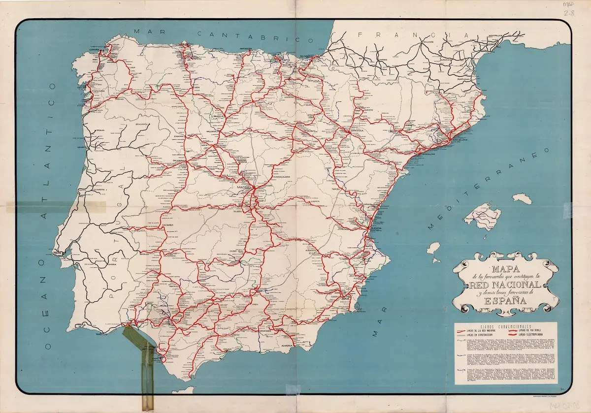 mapa lineas ferrocarril en españa - Cuántas líneas de AVE hay en España