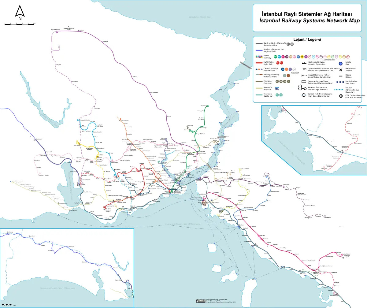 hay ferrocarril en estambul - Cuántas líneas de metro hay en Estambul