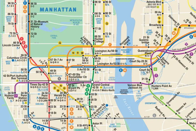lineas de tren nueva york - Cuántas líneas de tren hay en Nueva York