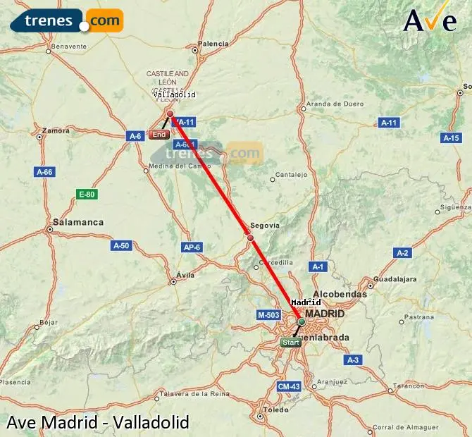tren madrid valladolid precio - Cuánto cuesta el AVE de Madrid a Valladolid