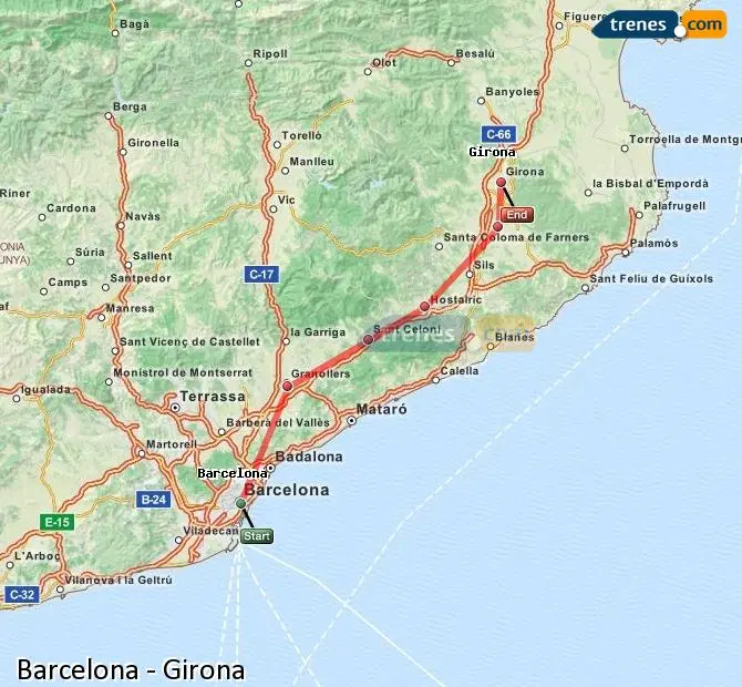 como ir de barcelona a girona en tren - Cuánto cuesta el bus de Barcelona a Girona