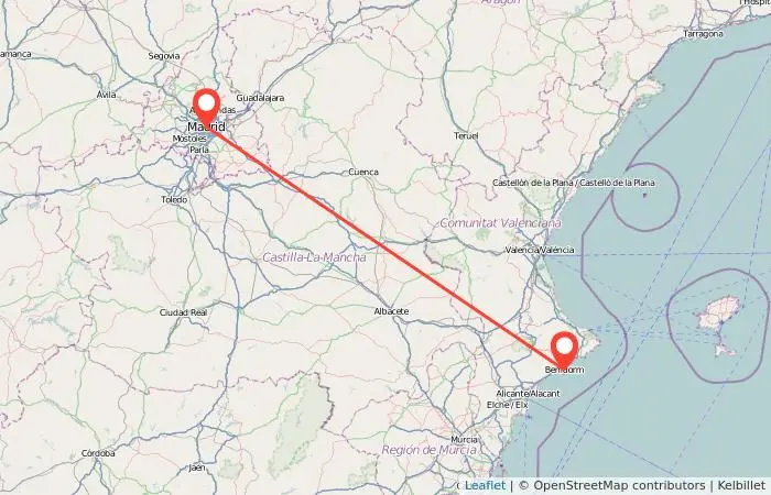 Cómo ir a Benidorm en tren desde Madrid - Cuánto cuesta el pasaje de Madrid a Benidorm como ir a benidorm en tren desde madrid - Cuánto cuesta el pasaje de Madrid a Benidorm