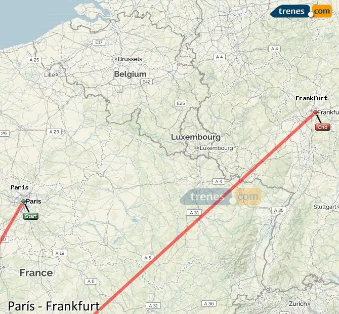 Distancia de Frankfurt a Paris en tren - Cuánto cuesta el tren de Alemania a Francia distancia de frankfurt a paris en tren - Cuánto cuesta el tren de Alemania a Francia
