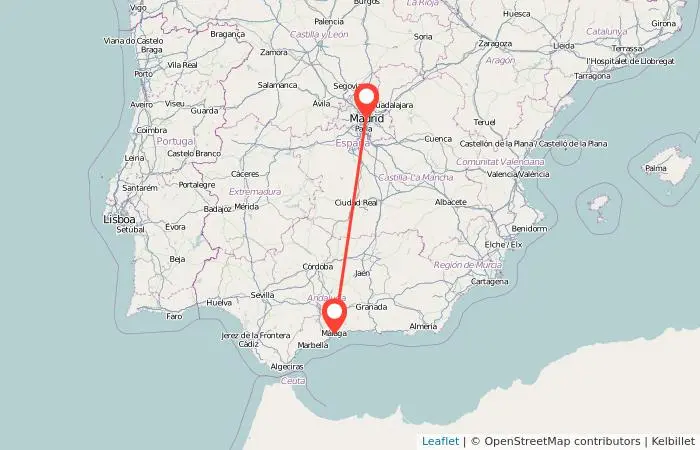 distancia entre madrid y málaga en tren - Cuánto demora el vuelo de Madrid a Málaga