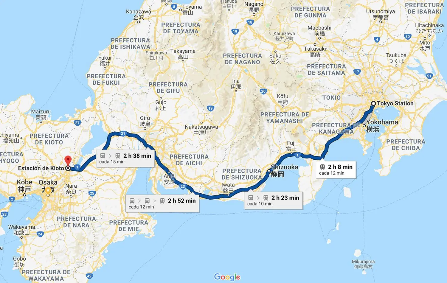 como ir de tokio a kioto en tren bala - Cuánto dura un viaje de Tokio a Kioto en tren bala