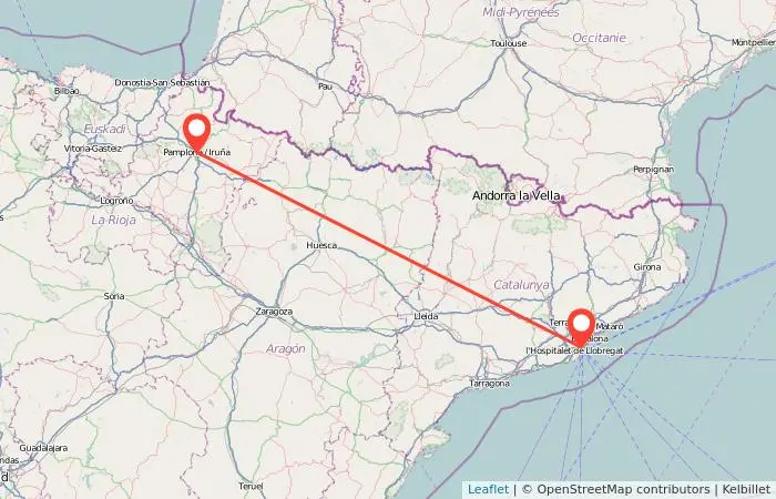 distancia de pamplona a barcelona en tren - Cuánto está Pamplona de Barcelona