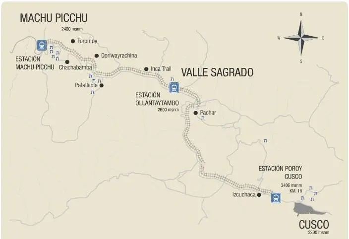 distancia de cusco a machu picchu en tren - Cuánto se camina de Cusco a Machu Picchu