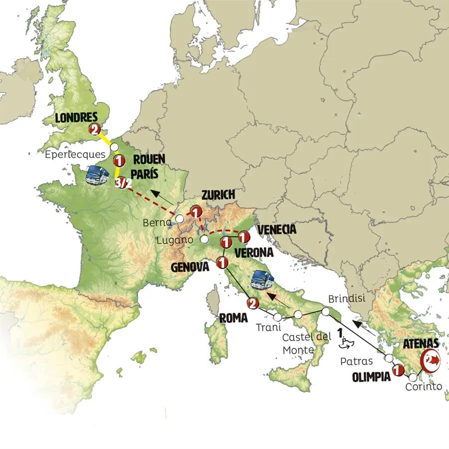 como ir de roma a grecia en tren - Cuánto se dura de Roma a Grecia