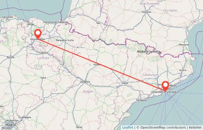 tren de barcelona a vitoria - Cuánto tarda el AVE de Vitoria a Barcelona