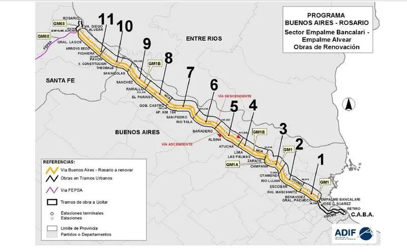 recorrido ferrocarril rosario - Cuánto tarda el tren de Rosario a Mar del Plata