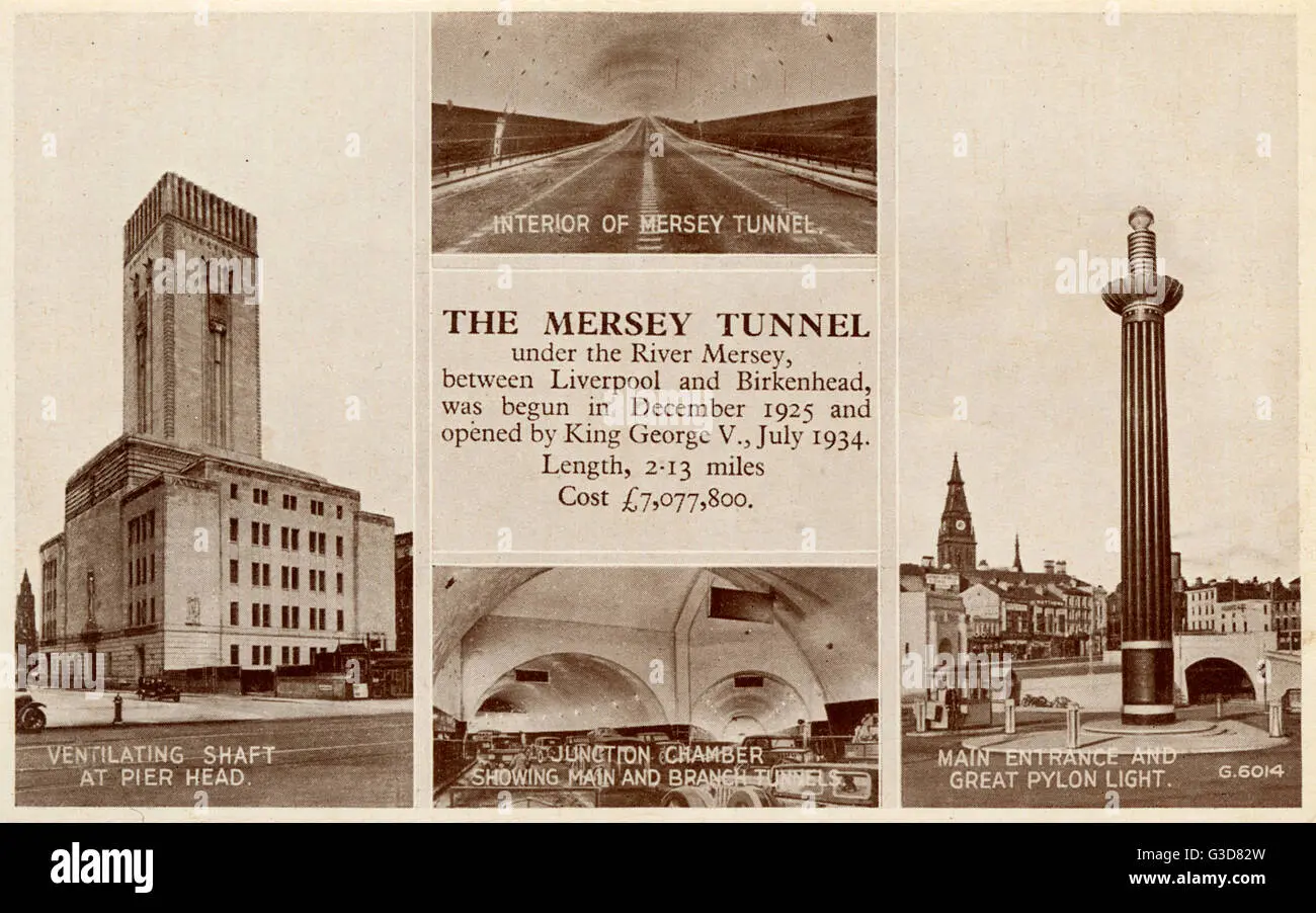 tunel ferroviario bajo el rio mersey - Dónde comienza el Eurotúnel