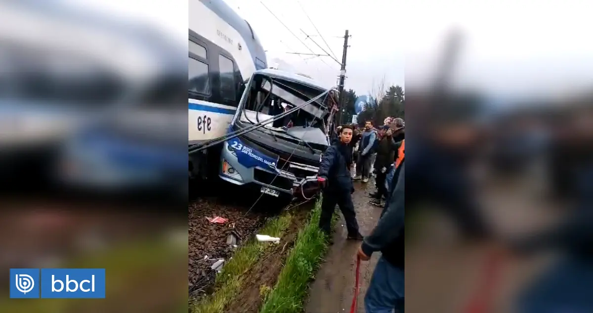 accidente tren hoy chile - Dónde fue el accidente del tren con la micro