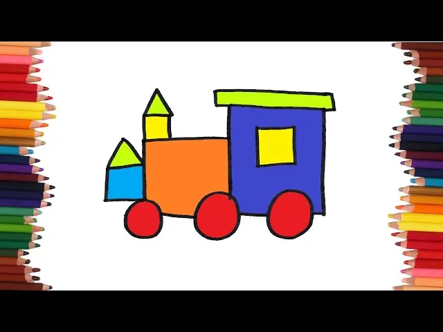 Cómo dibujar un tren con figuras geométricas - Dónde puedo dibujar figuras geometricas como dibujar un tren con figuras geométricas - Dónde puedo dibujar figuras geometricas