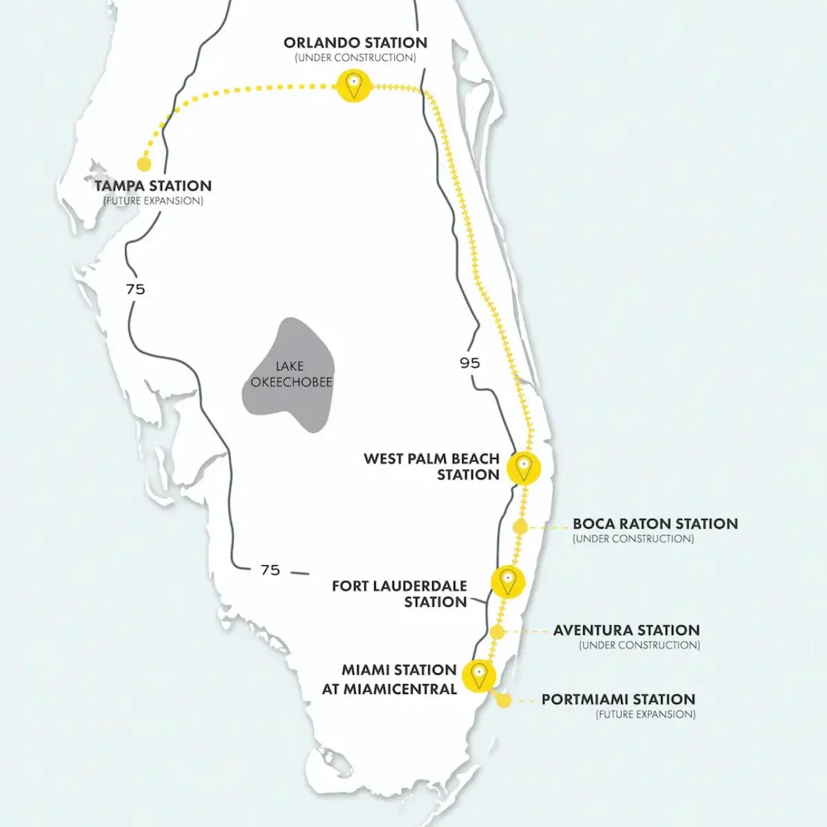 Paradas del tren Brightline - Dónde se toma el Brightline paradas del tren brightline - Dónde se toma el Brightline