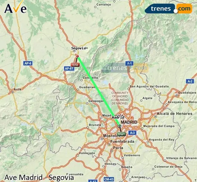 como llegar de madrid a segovia en tren - Dónde tomar el tren para Segovia desde Madrid